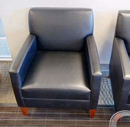 [#B12-5] Black lounge chair