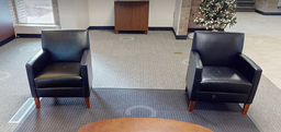 [#B12-4] Black lounge chair