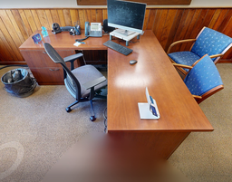 [#E6-4] L-Shaped desk