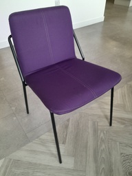 [#B8-2] Canteen chair - purple fabric