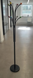 [#L1-21] Black metal coat stand 