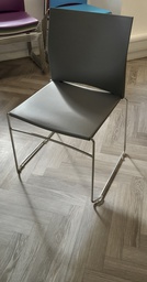 [#B4-25] Stackable meeting chair (Grey)