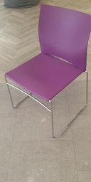 [#B4-26] Stackable meeting chair (Purple)