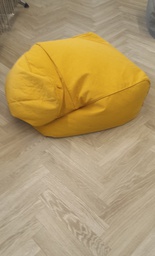 [#B11-29] Yellow fabric bean bag
