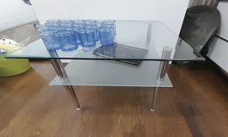 [#C11-41] Square glass table 