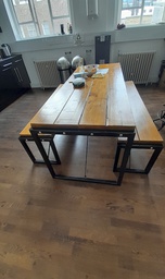 [#C4-54] Wooden canteen / Refectory table