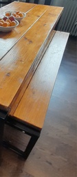 [#C3-55] Wooden canteen / Refectory bench