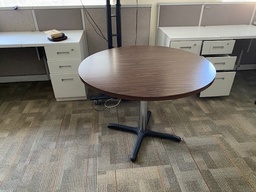 [#C9-34] 42" Brown Round Table