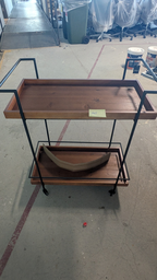 [#C1-69] Wooden drinks trolley