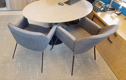 [#B8-3] Grey guest chair