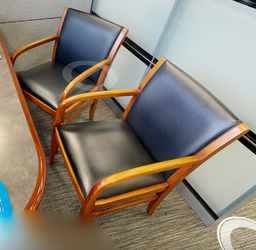 [#B9-4] Black guest chair