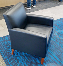 [#B12-7] Black lounge chair