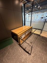 [#00-2] Wood desks in office keyboard drawers 1 is already taken apart