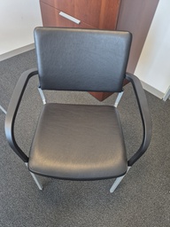 [#B8-12] Guest chair, Metal, Leather