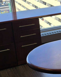 [#D9-16] 3 Drawer Wood Pedestal