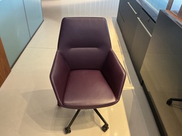 [#B5-27] Huddle room, chairs mid back—-Plum 