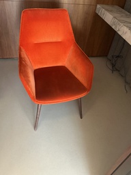 [#B12-33] Phone room chairs — orange suede