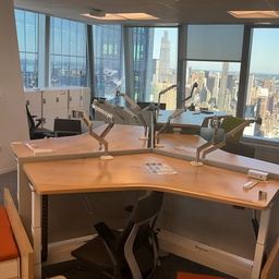 [#A2-58] Work stations—w/120 degree tops