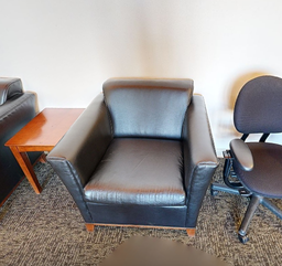 [#B12-1] lobby lounge chairs (black) 