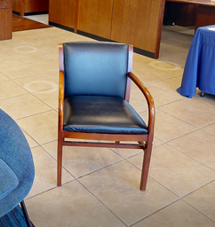 [#B9-7] Black guest chair