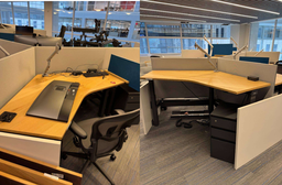 [#A0] PODS of 3: Steelcase 120 Degree Workstations (Height Adustable)