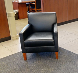 [#B12-3] Black lounge chair