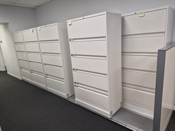 [#D12-4] 36" 5 Drawer high density rolling cabinet