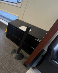 [#D6-5] Black filing cabinet