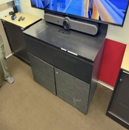 [#D6-49] CABINET - 2 TIER (BLACK)
