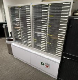 [#D4-62] PLASTIC SHELVING / LETTER SHELVING