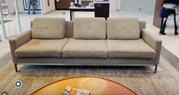 [#B7-7] 3 seat grey couch