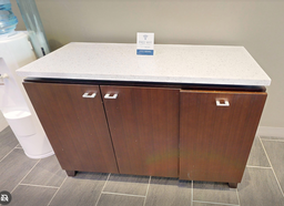 [#D21-8] 3-Door coffee cabinet