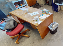 [#E3-12] 1-Ped Desk