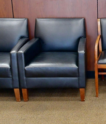 [#B12-7] Black lounge chair