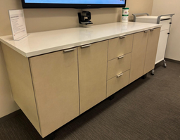 [#D5-2] Millwork credenza 2 w drawers (3)