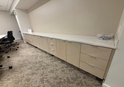 [#D21-5] Millwork cabinet base 8 door conference room