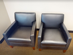 [#B12-6] Black lounge chair