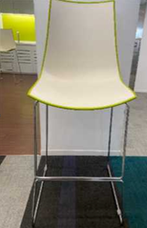 [#B1-4] Pedrali High Stool
Plastic seat and back shell
Front colour: White
Back colour: Light green