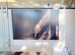 [#F4-13] Whiteboard in mounted cabinet
