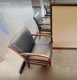 [#B9-3] Black guest chair