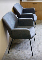 [#B8-2] Grey guest chair