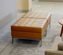 [#B11-6] Gold ottoman