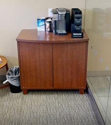 [#D20-7] 2-Door coffee cabinet