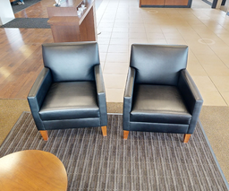 [#B12-5] Black lounge chair