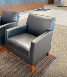 [#B12-5] Black lounge chair