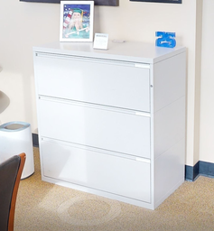 [#D8-19] 3D lateral Filing cabinet, gray
