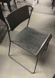 [#B8-pic_001] Black wood &amp; metal chair