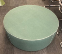 [#B11-pic_043] Large green ottoman
