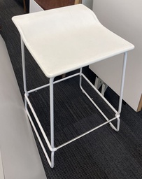 [#B1-pic_052] White counter height stool