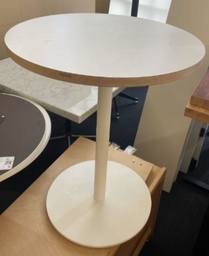 [#C2-pic_119] 23.5" Diameter White wood round table